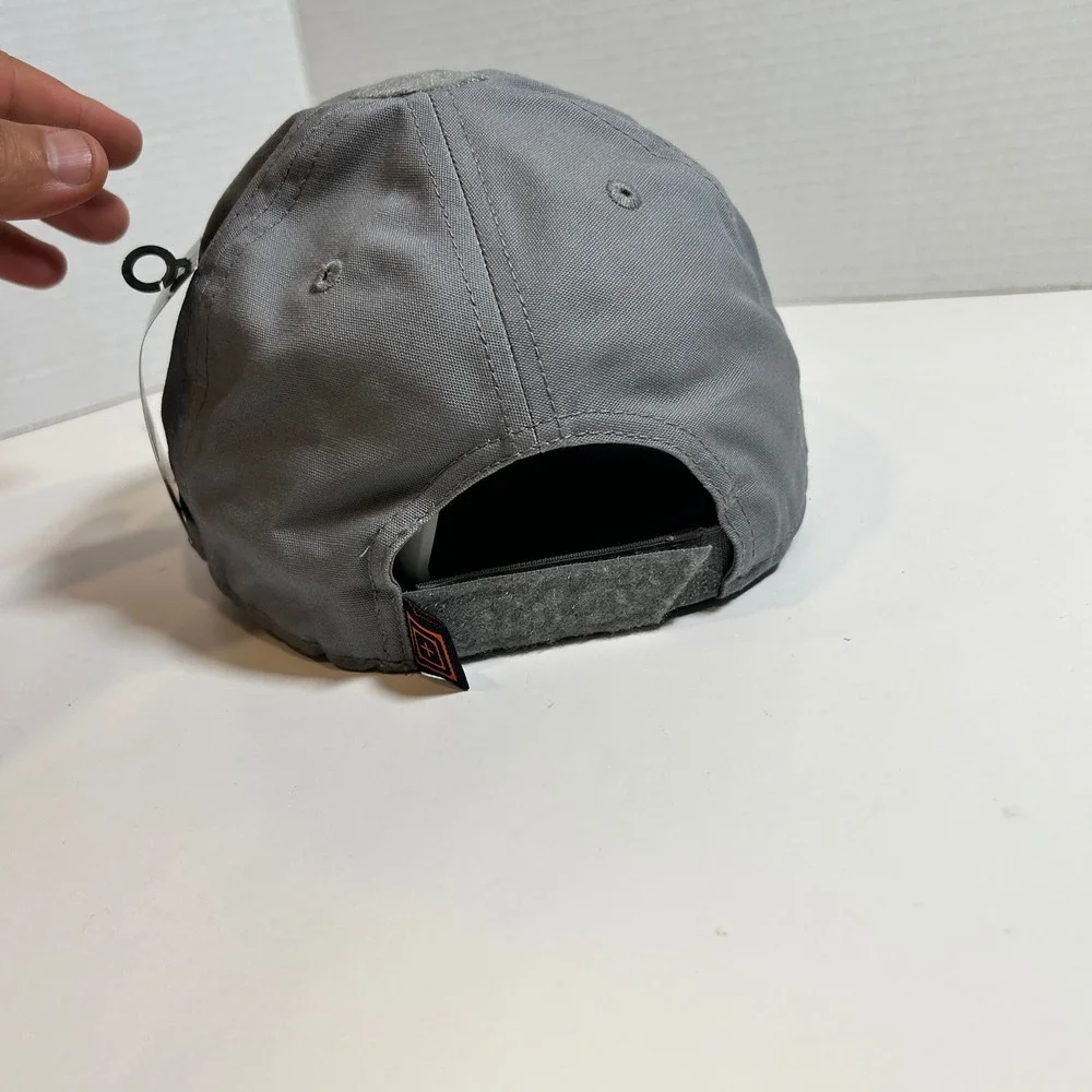 511 Tactical Hat Gray Flag Bearer Cap Storm Adjustable Patch 81049